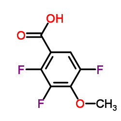 4-甲氧基-2,3,5-三氟苯甲酸结构式
