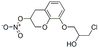 Nitric acid 8-(3-chloro-2-hydroxypropoxy)chroman-3-yl ester结构式