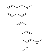 2-(3,4-dimethoxy-phenyl)-1-(2-methyl-1,2-dihydro-isoquinolin-4-yl)-ethanone结构式