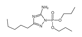 2-dipropoxyphosphoryl-5-pentyl-1,2,4-triazol-3-amine Structure