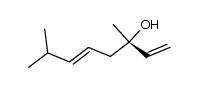 3,7-dimethylocta-1,5-dien-3-ol结构式