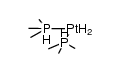 cis-dihydridobis(trimethylphosphine)platinum(II)结构式