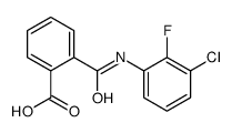 2-[(3-chloro-2-fluorophenyl)carbamoyl]benzoic acid结构式