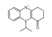 5-isopropyl-4-oxo-2,3,4,5-tetrahydro-1H-phenothiazin-5-ium-10-ide结构式