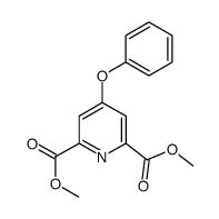 二甲基 4-苯氧基吡啶-2,6-二甲酸基酯结构式