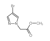 2-(4-溴-1H-吡唑-1-基)乙酸甲酯结构式
