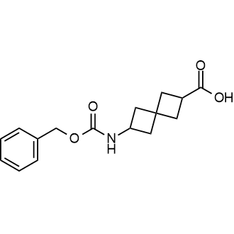 6-(((苄氧基)羰基)氨基)螺[3.3]庚烷-2-羧酸结构式