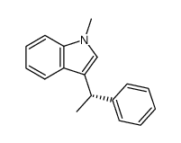 1-methyl-3-(1-phenylethyl)-1H-indole结构式