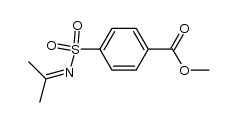 methyl 4-(N-(propan-2-ylidene)sulfamoyl)benzoate结构式