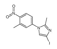 4-iodo-2-methyl-1-(3-methyl-4-nitrophenyl)imidazole Structure