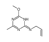 4-methoxy-6-methyl-N-prop-2-enyl-1,3,5-triazin-2-amine Structure