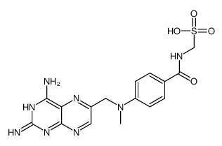 [[4-[(2,4-diaminopteridin-6-yl)methyl-methylamino]benzoyl]amino]methanesulfonic acid Structure
