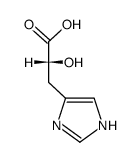 (S)-2-HYDROXY-3-(1H-IMIDAZOL-4-YL)PROPANOICACID结构式