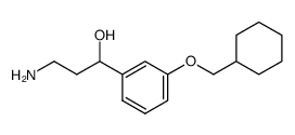 3-amino-1-(3-(cyclohexylmethoxy)phenyl)propan-1-ol Structure
