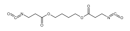 butane-1,4-diyl bis(3-isocyanatopropanoate)结构式