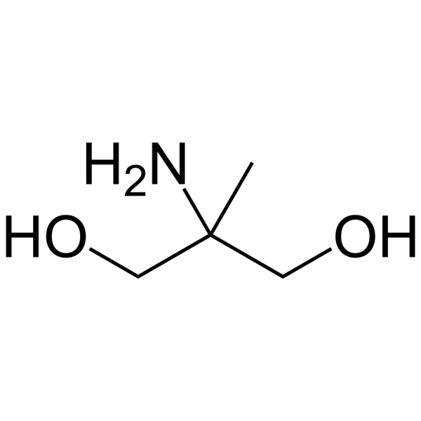 2-氨基-2-甲基-1,3-丙二醇(AMPD)结构式