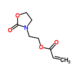 2-(2-氧代-1,3-恶唑烷-3-基)乙基丙烯酸酯结构式