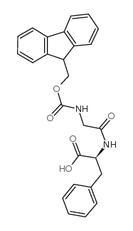 N-[9H-芴-9-基甲氧羰基]甘氨酰-L-苯丙氨酸结构式