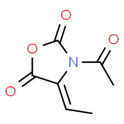 2,5-Oxazolidinedione, 3-acetyl-4-ethylidene- (9CI)结构式