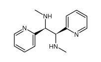 (1S,2S)-N1,N2-dimethyl-1,2-di(pyridin-2-yl)ethane-1,2-diamine结构式