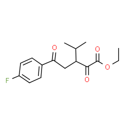 ETHYL5-(4-FLUOROPHENYL)-3-ISOPROPYL-2,5-DIOXOPENTANOATE结构式