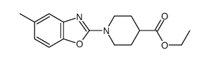 1-(5-甲基苯并d噁唑-2-基)哌啶-4-羧酸乙酯结构式