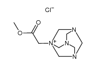 methoxycarbonylmethyl-hexamethylenetetraminium, chloride结构式