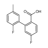 4-fluoro-2-(2-fluoro-5-methylphenyl)benzoic acid Structure