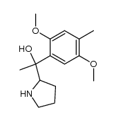 α-(2,5-dimethoxy-4-methylphenyl)-α-methyl-2-pyrrolidinemethanol结构式