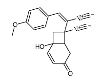 6-hydroxy-8-isocyano-8-[(Z)-1-isocyano-2-(4-methoxyphenyl)ethenyl]bicyclo[4.2.0]oct-4-en-3-one结构式