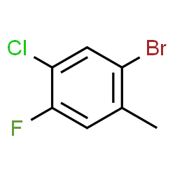2-BROMO-4-CHLORO-5-FLUOROTOLUENE Structure
