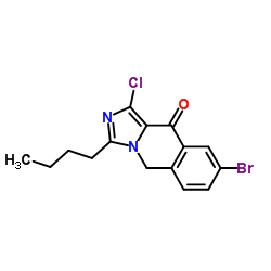 8-Bromo-3-butyl-1-chloro-5,10-dihydro-imidazo[1,5-b]isoquinolin-10(5H)-one Structure