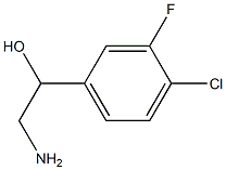 2-氨基-1-(4-氯-3-氟苯基)乙烷-1-醇结构式