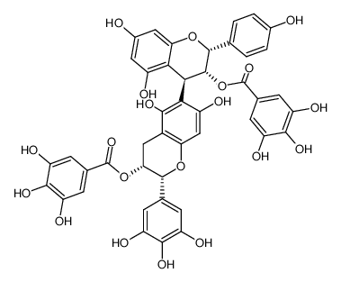 (-)-epiafzelechin 3-O-gallate(4β-6) (-)-epigallocatechin 3-O-gallate Structure