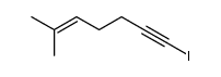 7-Iodo-2-methyl-2-hepten-6-yne结构式