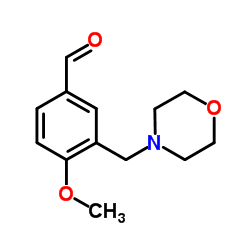 4-甲氧基-3-(吗啉代甲基)苯甲醛结构式