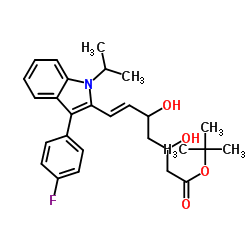 (3R,5S)-Fluvastatin tert-Butyl Ester Structure