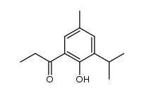 1-[2-hydroxy-5-methyl-3-(1-methylethyl)phenyl]-1-propanone Structure