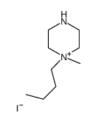 1-butyl-1-methylpiperazin-1-ium,iodide Structure