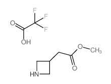 methyl 2-(azetidin-3-yl)acetate; trifluoroacetic acid Structure