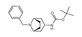 tert-butyl (3-exo-8-benzyl-8-azabicyclo[3.2.1]oct-3-yl)carbamate结构式
