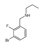 1-Bromo-2-fluoro-3-(propylaminomethyl)benzene结构式