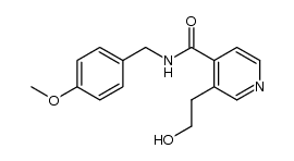 3-(2-hydroxyethyl)-N-(4-methoxybenzyl)isonicotinamide Structure