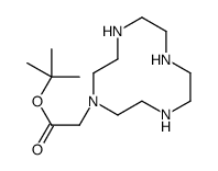 tert-butyl 2-(1,4,7,10-tetrazacyclododec-1-yl)acetate Structure