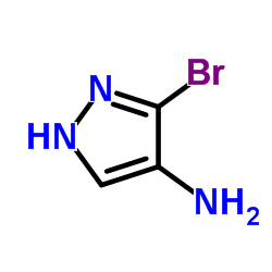3-溴-4-氨基-1H-吡唑结构式