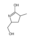 5-羟基甲基-3-甲基吡咯烷-2-酮结构式