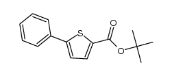 tert-butyl 5-(phenyl)thiophene-2-carboxylate结构式
