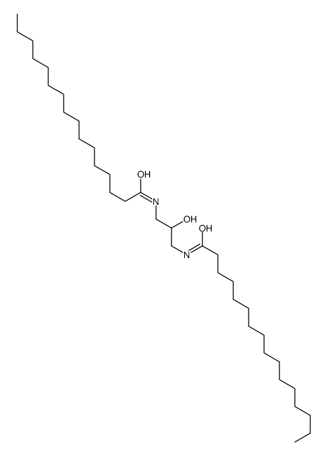 N-[3-(hexadecanoylamino)-2-hydroxypropyl]hexadecanamide Structure