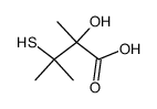 2-hydroxy-3-mercapto-2,3-dimethylbutanoic acid结构式