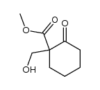 methyl 1-hydroxymethyl-2-oxocyclohexanecarboxylate Structure
